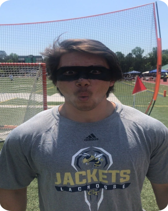 The Raccoon Lacrosse Eye Black Design