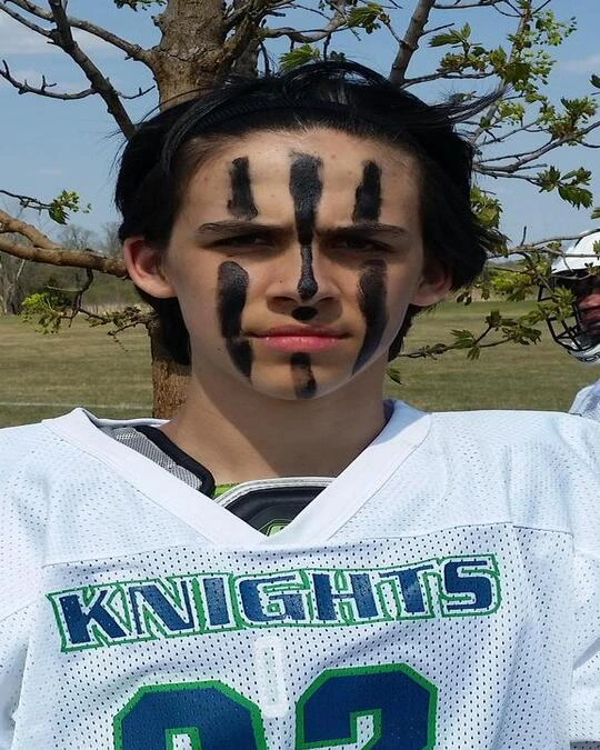 The War Lacrosse Eye Black Design